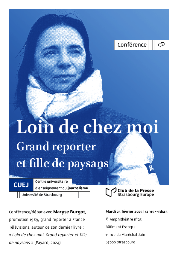 Affiche de la conférence de Maryse Burgot